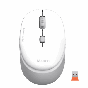 Maus pa kabllo Meetion R571-01 2.4G Wireless Office Mouse White / 2.4G / USB / 1600 DPI / e Bardhë dhe Gri