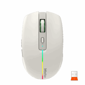 Maus pa Kabllo Meetion BTM002-02 Khaki Dual Mode / 2.4G / Bluetooth / USB Type-C / e krem