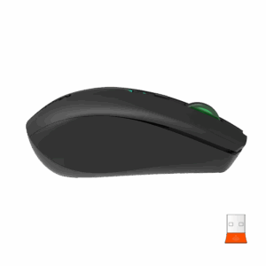 Maus pa Kabllo Meetion BTM002 Dual Mode Black / 2.4G / Bluetooth / USB Type-C / e zezë
