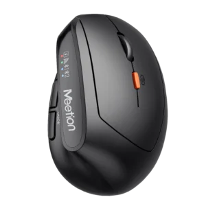 Maus pa kabllo Meetion Ergonomic BTM008 Office / USB / 2.4G + Bluetooth Dual Mode / 2400DPI / e zezë