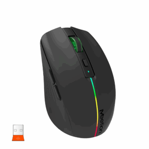 Maus pa Kabllo Meetion BTM002 Dual Mode Black / 2.4G / Bluetooth / USB Type-C / e zezë