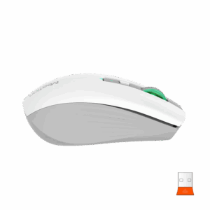 Maus pa Kabllo Meetion BTM002-01 Dual Mode White / 2.4G / Bluetooth / USB Type-C / e bardhë dhe Gri