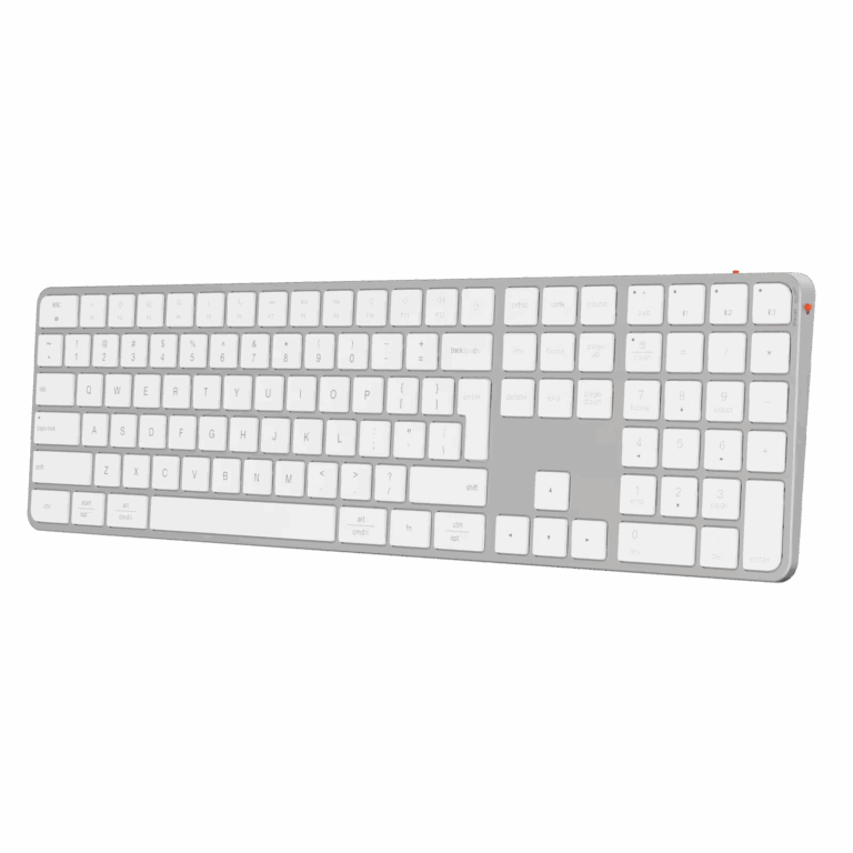 Tastierë pa kabllo Meetion K230MW-01 ikey Quite Slim / 2.4G / Bluetooth Dual Mode / USB Type-C / US / e bardhë