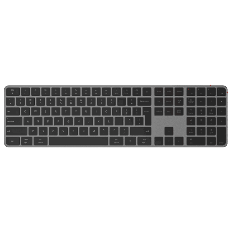 Tastierë pa kabllo Meetion K230MW ikey Quite Slim / 2.4G / Bluetooth Dual Mode / USB Type-C / US / e zezë