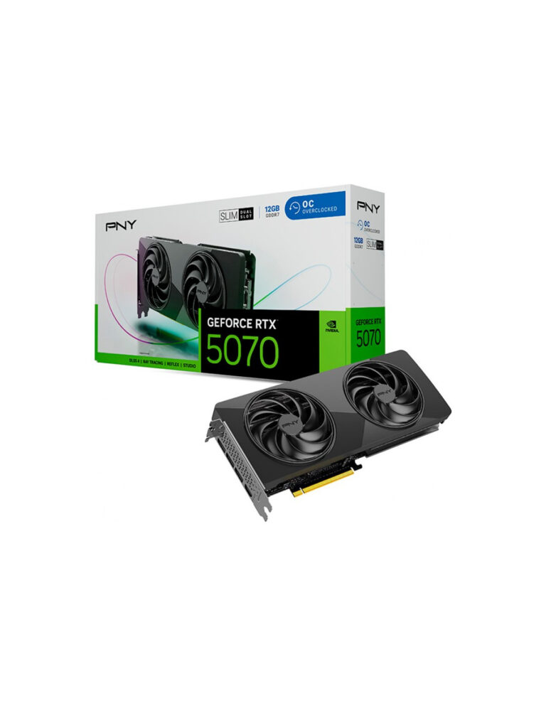 Kartelë Grafike NVidia PNY Slim OC RTX 5070 / 12GB GDDR7