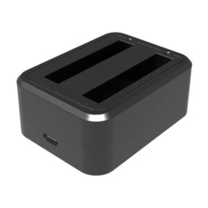 Statcion Karikimi Puluz / Për Insta360 X3 / 2x slot / USB-C / I zi