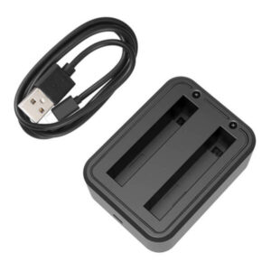 Statcion Karikimi Puluz / Për Insta360 X3 / 2x slot / USB-C / I zi