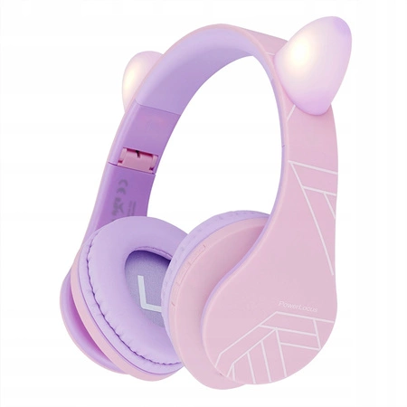 Kufje pa kabllo për fëmijë PowerLocus P2 Kids - Vjollcë/Rozë - Figura 2