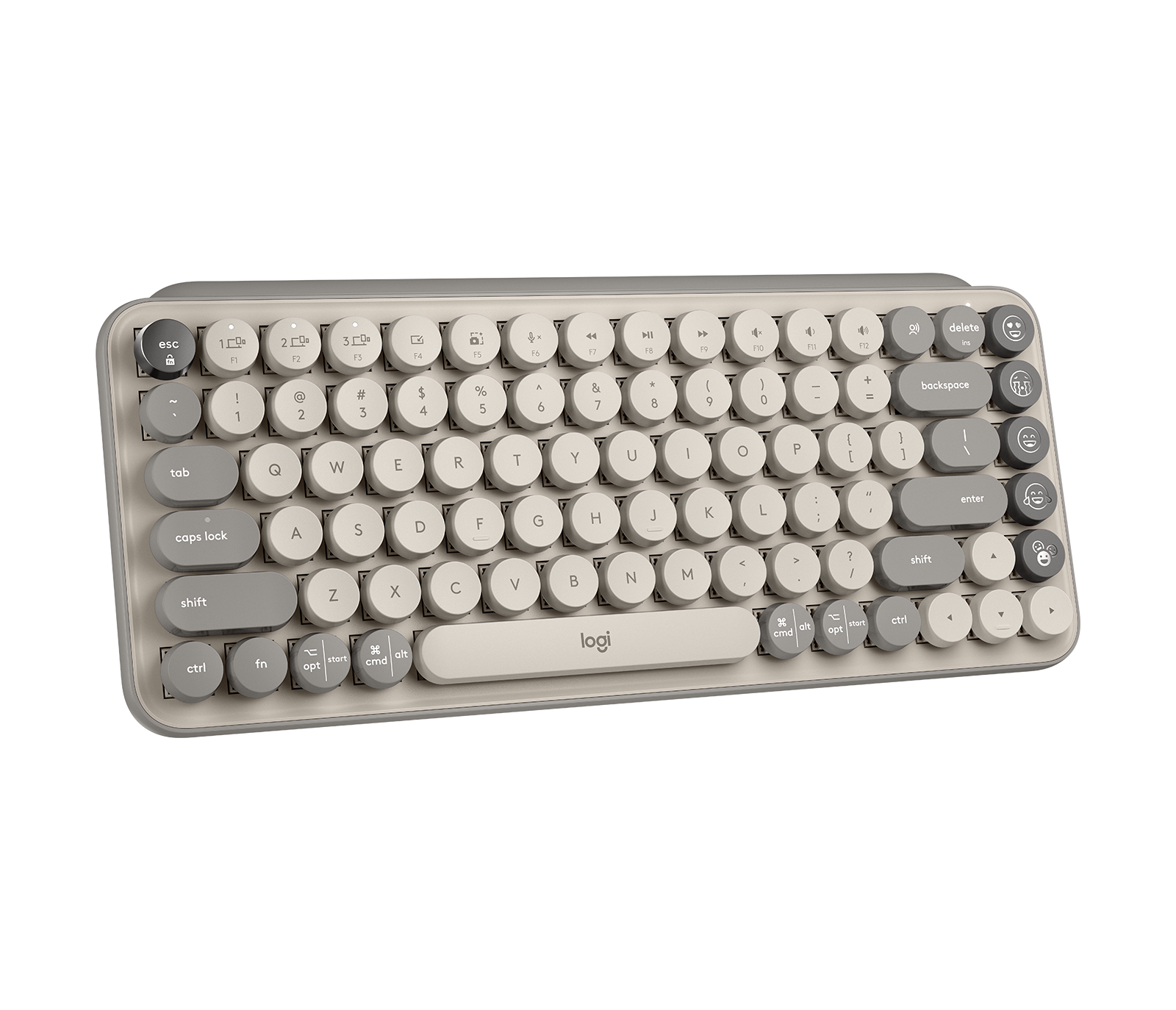 Tastierë Pa kabllo Logitech POP Keys Wireless Mechanical Keyboard / US Layout - Bardhë