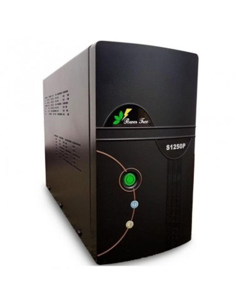 UPS Power Tree S1250P G Series / 1250 VA / 750 Watts / 5 sockets / Input 130-285 VAC  / Output 195-245 VAC / Battery life ≥ 30 min / Charging 8h / I zi