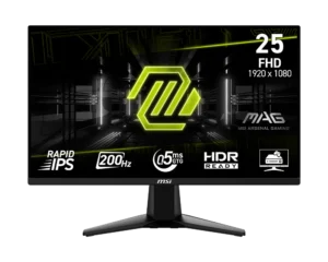 Monitor Gaming MSI MAG 255FDE E20 / 24.5"/ Full HD Rapid IPS / 200Hz / 0.5ms / HDMI+DP - Zezë