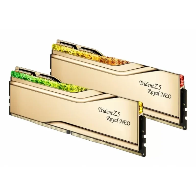 RAM Memorie DIMM 96GB DDR5‑6000 (2×48GB) Dual‑Kit / G.Skill Trident Z5 Royal Neo / AMD EXPO/ F5‑6000J2836F48GX2‑TR5NG - Gold