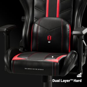 Karrige Gaming Diablo X-Ray King Size / 160 kg / 145 cm x 62 CM / Kuq e zi - Figura 10