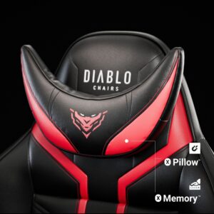 Karrige Gaming Diablo X-Ray King Size / 160 kg / 145 cm x 62 CM / Kuq e zi - Figura 9