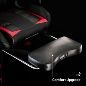 Karrige Gaming Diablo X-Ray King Size / 160 kg / 145 cm x 62 CM / Kuq e zi - Figura 14
