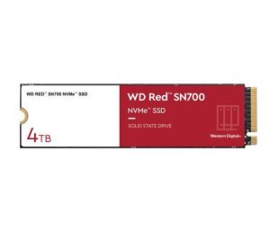 SSD të Brendshme 4TB M.2 WD Red SN700 NVMe 2280 PCIe Gen3 8Gb/s internal drive for NAS devices