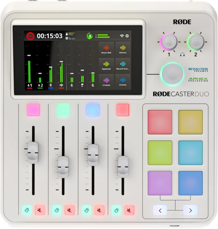 Studio Audio Rode RDECaster Duo / WLAN + Bluetooth + USB‑C - Bardhë