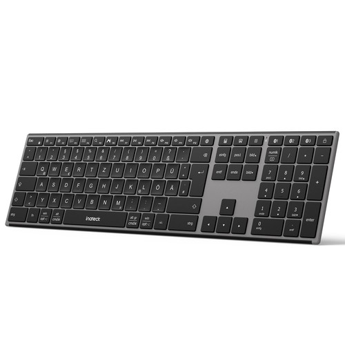 Tastierë pa kabllo inateck Ergonomic / QWERTZ - Gri