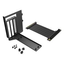 Sharkoon Rebel C Series Vertical Graphics Card Kit 4.0 – Mount with PCIe 4.0 Riser Cable (White, for Rebel C50 ATX Case)