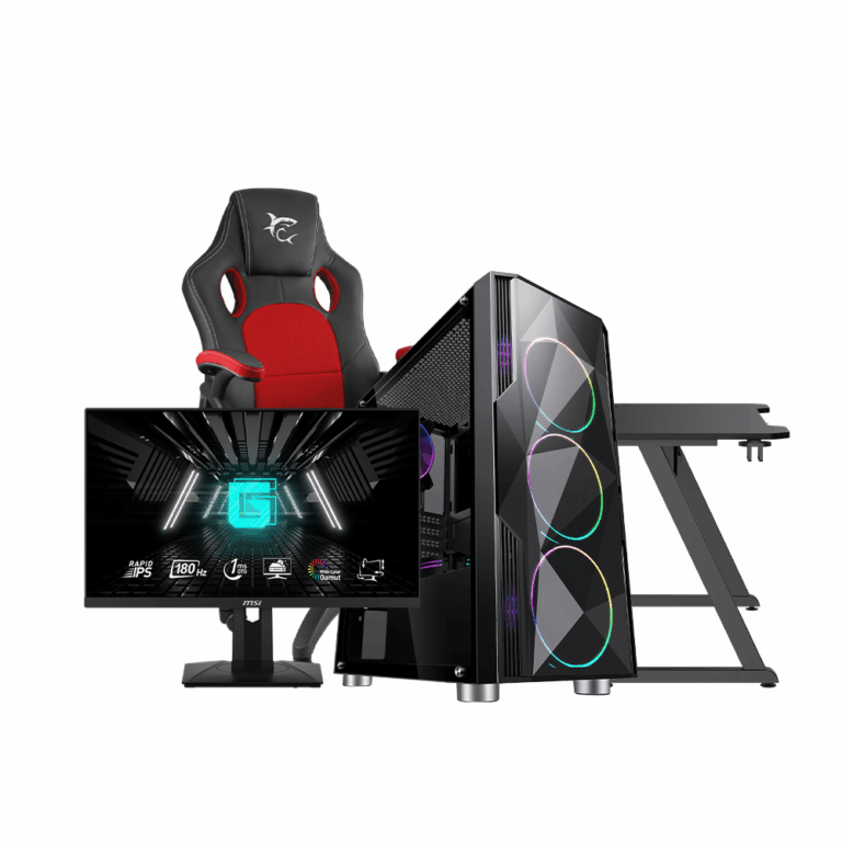 Kompjuter Gaming Summer Series 41 / Ryzen 5-5500 / 16GB / 500GB / RTX 5060 8GB + Monitor Gaming G244F E2 + Karrige + Tavolin