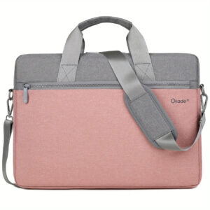 Çantë për Laptop Okade T66 / B53-2 / 14 Inch / Polyester / Waterproof / Slim / Shockproof / Lightweight / Rozë dhe e hirtë
