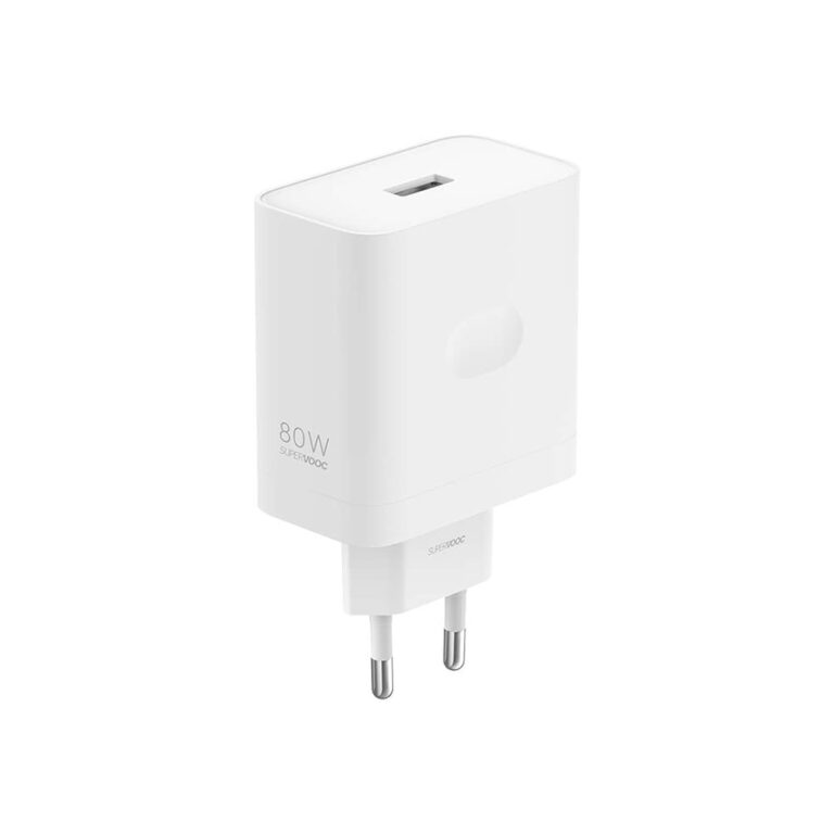 Adapter Realme SuperVooc Adapter USB-A 80W – Bardhë