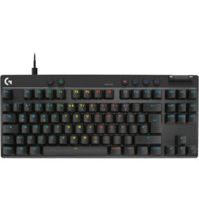 Tastierë Gaming me kabllo Logitech PRO X TKL RAPID LIGHTSYNC RGB / QWERTZ - Zezë