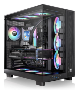 Kasë Thermaltake PC View 380 XL TG ARGB / CA-11E-00M1WN-00 – Zezë