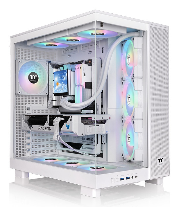 Kasë Thermaltake PC View 380 XL TG ARGB / CA-11E-00M6WN-00 – Bardhë