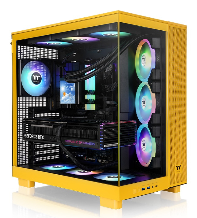 Kasë PC Thermaltake View 380 XL TG ARGB Bumblebee / CA-11E-00M4WN-00 - Verdhë