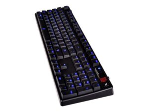 Tastierë Gaming Thermaltake Poseidon Z PLUS / Blue Switch / QWERTY DE Layout / Mekanike – Zezë