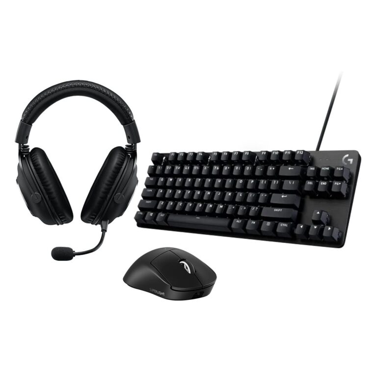Gaming Combo Logitech G Pro X Superlight Black + Logitech Headset 981-000818 G Series Black + Logitech Keyboard 920-010446 G Series Black