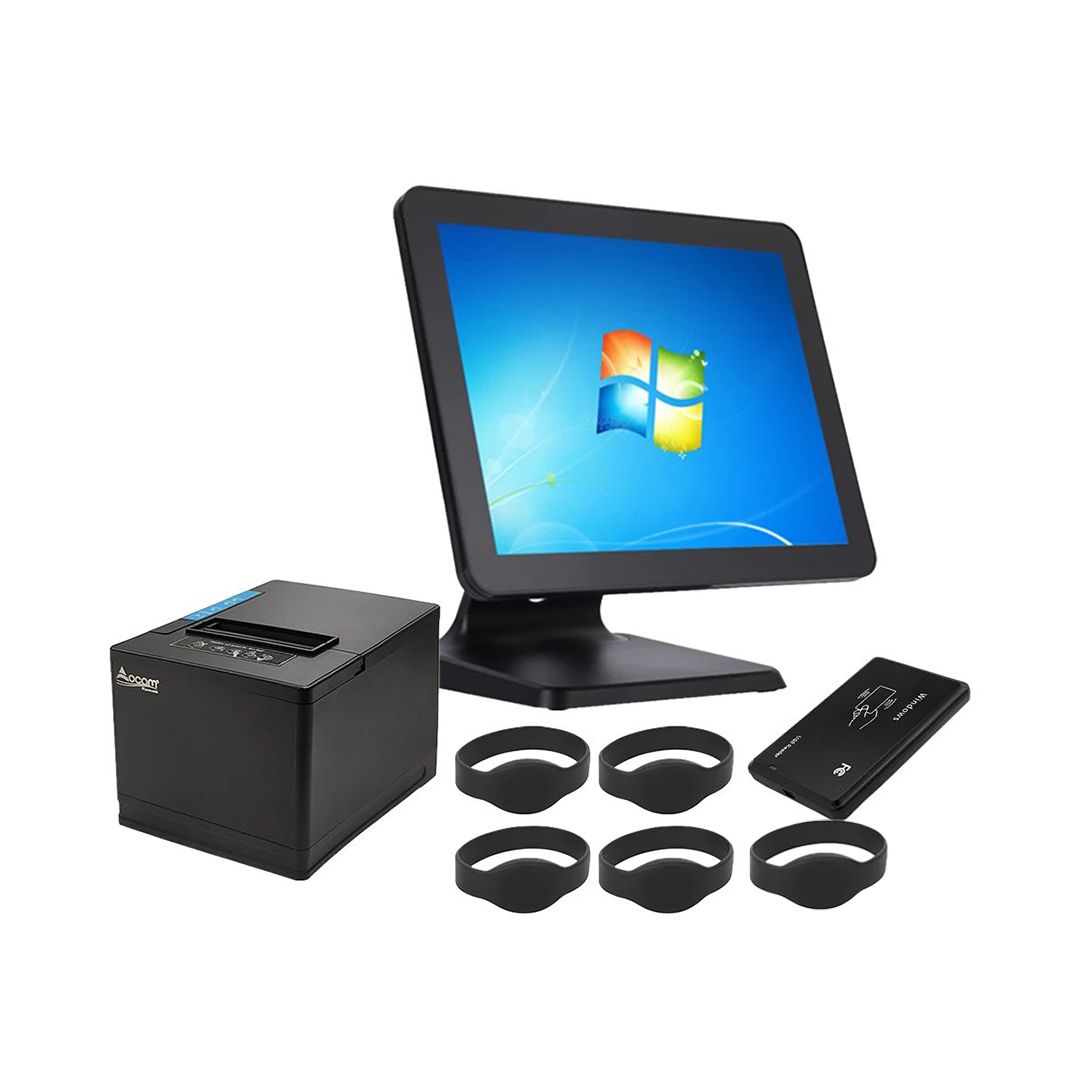 Bundle: POS OCOM i5 15” Touch + Printer Termik OCPP-80S + RFID Reader + 5 Byzylyk 125KHz