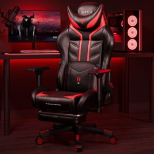 Karrige Gaming Diablo X-Ray King Size / 160 kg / 145 cm x 62 CM / Kuq e zi - Figura 5