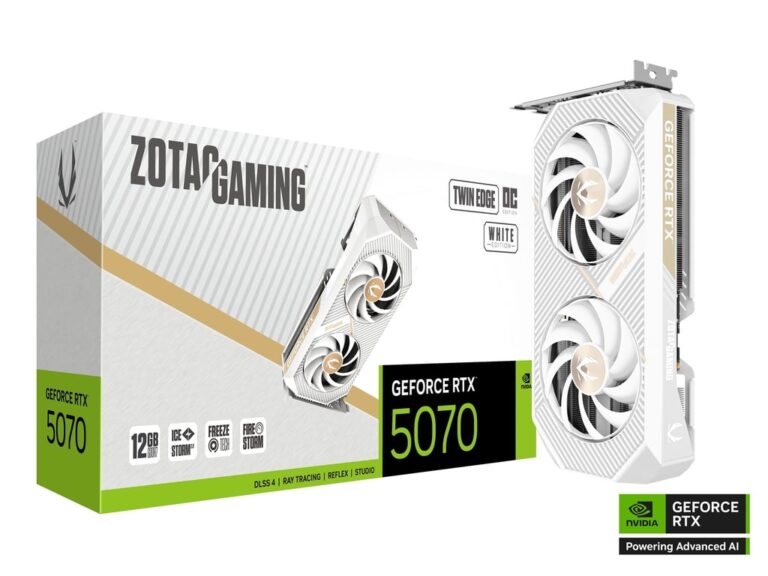 Kartelë Grafike RTX 5070 12GB Zotac Twin Edge OC GDDR7 White